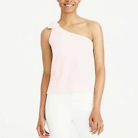 J. Crew Tops - J.CREW ONE SHOULDER BOW TOP